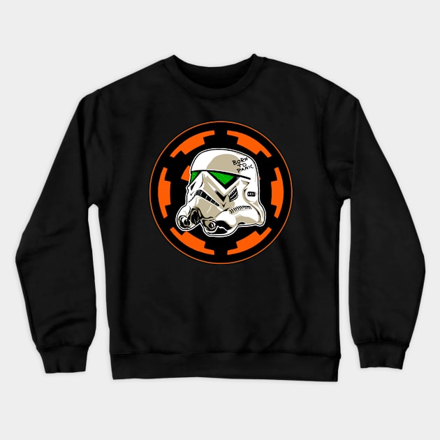 BORN TO PANIC Crewneck Sweatshirt by KARMADESIGNER T-SHIRT SHOP